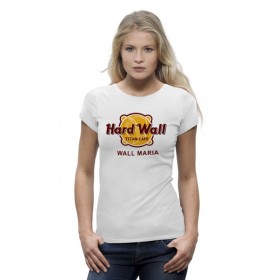 Женская футболка Premium с принтом Стена Марии (Атака Титанов) в Белгороде,  |  | 