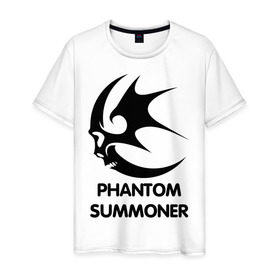 Мужская футболка хлопок с принтом Dark Elf Mage - Phantom Summoner в Белгороде, 100% хлопок | прямой крой, круглый вырез горловины, длина до линии бедер, слегка спущенное плечо. | elf | lineage | phantom summoner
