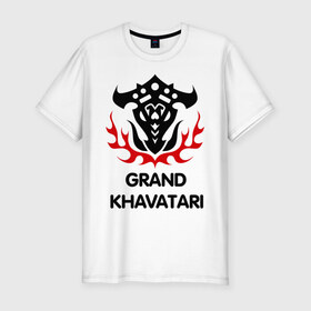 Мужская футболка премиум с принтом Orc Fighter - Grand Khavatari в Белгороде, 92% хлопок, 8% лайкра | приталенный силуэт, круглый вырез ворота, длина до линии бедра, короткий рукав | grand khavatari | lineage