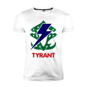 Мужская футболка премиум с принтом Orc Fighter - Tyrant в Белгороде, 92% хлопок, 8% лайкра | приталенный силуэт, круглый вырез ворота, длина до линии бедра, короткий рукав | 