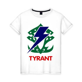 Женская футболка хлопок с принтом Orc Fighter - Tyrant в Белгороде, 100% хлопок | прямой крой, круглый вырез горловины, длина до линии бедер, слегка спущенное плечо | 
