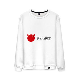 Мужской свитшот хлопок с принтом Free BSD в Белгороде, 100% хлопок |  | Тематика изображения на принте: freebsd | linux | линукс | люникс