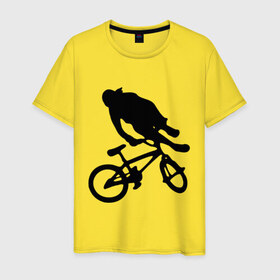 Мужская футболка хлопок с принтом Велоспорт в Белгороде, 100% хлопок | прямой крой, круглый вырез горловины, длина до линии бедер, слегка спущенное плечо. | 