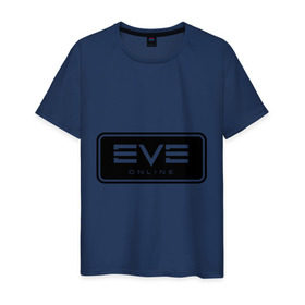 Мужская футболка хлопок с принтом EVE online в Белгороде, 100% хлопок | прямой крой, круглый вырез горловины, длина до линии бедер, слегка спущенное плечо. | ив | игра | компьютерная