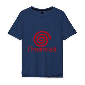 Мужская футболка хлопок Oversize с принтом Dreamcast в Белгороде, 100% хлопок | свободный крой, круглый ворот, “спинка” длиннее передней части | dreamcast | sega | видеоигры | приставки | сега