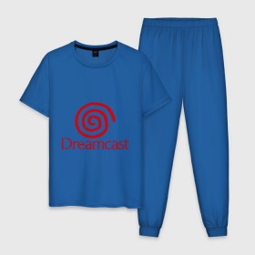Мужская пижама хлопок с принтом Dreamcast в Белгороде, 100% хлопок | брюки и футболка прямого кроя, без карманов, на брюках мягкая резинка на поясе и по низу штанин
 | dreamcast | sega | видеоигры | приставки | сега