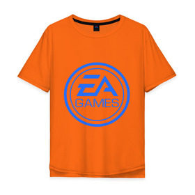 Мужская футболка хлопок Oversize с принтом EA Games в Белгороде, 100% хлопок | свободный крой, круглый ворот, “спинка” длиннее передней части | Тематика изображения на принте: arts | electronic | игра | компьютерная
