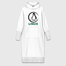 Платье удлиненное хлопок с принтом Linux в Белгороде,  |  | пингвин