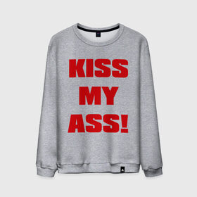 Мужской свитшот хлопок с принтом Kiss My Ass в Белгороде, 100% хлопок |  | меня | поцелуй