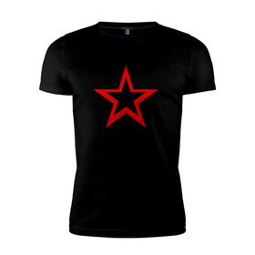 Мужская футболка премиум с принтом Советский парень в Белгороде, 92% хлопок, 8% лайкра | приталенный силуэт, круглый вырез ворота, длина до линии бедра, короткий рукав | Тематика изображения на принте: звезда | парень | символ | советский | социализм | союз | ссср