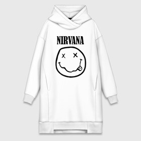 Платье-худи хлопок с принтом Nirvana в Белгороде,  |  | cobain | media | nirvana | rock | smells like teen spirit | toplanding | кобейн | нирвана | рок