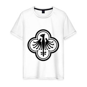 Мужская футболка хлопок с принтом Прусский Орел в Белгороде, 100% хлопок | прямой крой, круглый вырез горловины, длина до линии бедер, слегка спущенное плечо. | герб | германия | орел | пруссия | прусский oрел