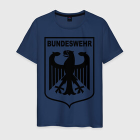 Мужская футболка хлопок с принтом Bundeswehr (2) в Белгороде, 100% хлопок | прямой крой, круглый вырез горловины, длина до линии бедер, слегка спущенное плечо. | Тематика изображения на принте: bundeswehr | армия | бундесвер