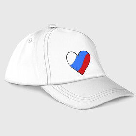 Бейсболка с принтом Российское сердце в Белгороде, 100% хлопок | классический козырек, металлическая застежка-регулятор размера | политические | российское | российское сердце | россия | рф