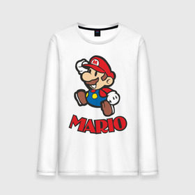 Мужской лонгслив хлопок с принтом Super Mario (3) в Белгороде, 100% хлопок |  | nintendo | марио | нинтендо