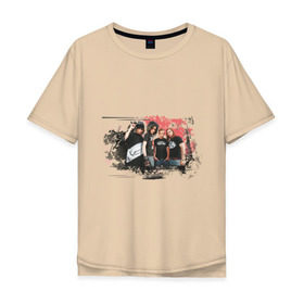 Мужская футболка хлопок Oversize с принтом Tokio Hotel (3) в Белгороде, 100% хлопок | свободный крой, круглый ворот, “спинка” длиннее передней части | tokio hotel