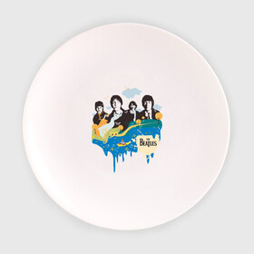 Тарелка 3D с принтом The Beatles в Белгороде, фарфор | диаметр - 210 мм
диаметр для нанесения принта - 120 мм | beatles | битлз | битлы