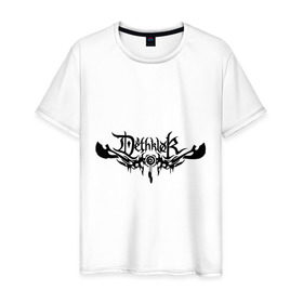 Мужская футболка хлопок с принтом Dethklok (4) в Белгороде, 100% хлопок | прямой крой, круглый вырез горловины, длина до линии бедер, слегка спущенное плечо. | dethklok | metall | rock | метал | металл | рок