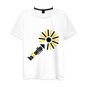 Мужская футболка хлопок с принтом kaZantip (1) в Белгороде, 100% хлопок | прямой крой, круглый вырез горловины, длина до линии бедер, слегка спущенное плечо. | Тематика изображения на принте: kazan | kazantip | казан | казантип | фестиваль