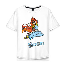 Мужская футболка хлопок Oversize с принтом WinX bloom в Белгороде, 100% хлопок | свободный крой, круглый ворот, “спинка” длиннее передней части | Тематика изображения на принте: bloom | winx | винкс