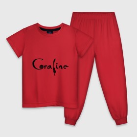Детская пижама хлопок с принтом Coraline в Белгороде, 100% хлопок |  брюки и футболка прямого кроя, без карманов, на брюках мягкая резинка на поясе и по низу штанин
 | coraline | коралина