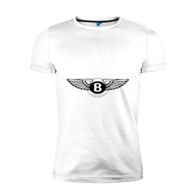 Мужская футболка премиум с принтом Bentley в Белгороде, 92% хлопок, 8% лайкра | приталенный силуэт, круглый вырез ворота, длина до линии бедра, короткий рукав | bentley | авто | авто2012 | автобренды | автомобиль | бентли | машинки | машины | тачки