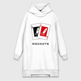 Платье-худи хлопок с принтом AA Rockets в Белгороде,  |  | ace | poker | rocket | rockets | карты | покер | ракеты | туз | тузы
