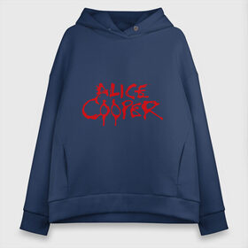 Женское худи Oversize хлопок с принтом Alice Cooper в Белгороде, френч-терри — 70% хлопок, 30% полиэстер. Мягкий теплый начес внутри —100% хлопок | боковые карманы, эластичные манжеты и нижняя кромка, капюшон на магнитной кнопке | alice cooper | metal | rock | логотип | метал | музыка | музыкант | рок | рок музыка | элис купер