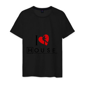 Мужская футболка хлопок с принтом Доктор Хаус 9 в Белгороде, 100% хлопок | прямой крой, круглый вырез горловины, длина до линии бедер, слегка спущенное плечо. | everybody lies | haus | house | все лгут | доктор | хауз | хаус | хью лори