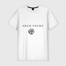 Мужская футболка премиум с принтом Arch Enemy в Белгороде, 92% хлопок, 8% лайкра | приталенный силуэт, круглый вырез ворота, длина до линии бедра, короткий рукав | arch enemy | metall | punk | rock | метал | металл | панк | панк рок | рок