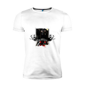 Мужская футболка премиум с принтом The Prodigy в Белгороде, 92% хлопок, 8% лайкра | приталенный силуэт, круглый вырез ворота, длина до линии бедра, короткий рукав | prodigy | группы | музыкальные группы | продиджи | электронная музыка