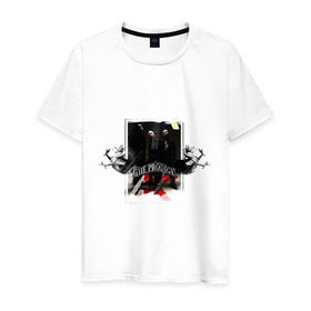 Мужская футболка хлопок с принтом The Prodigy в Белгороде, 100% хлопок | прямой крой, круглый вырез горловины, длина до линии бедер, слегка спущенное плечо. | prodigy | группы | музыкальные группы | продиджи | электронная музыка