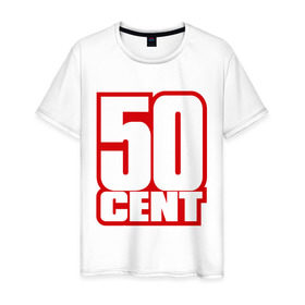 Мужская футболка хлопок с принтом 50 cent в Белгороде, 100% хлопок | прямой крой, круглый вырез горловины, длина до линии бедер, слегка спущенное плечо. | gangsta | gansta | hip | hip hop | hop | rap | рэп | рэпчина | хип | хип хоп | хипхоп | хоп