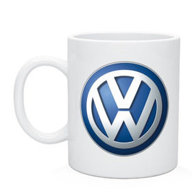 Кружка с принтом Volkswagen в Белгороде, керамика | объем — 330 мл, диаметр — 80 мм. Принт наносится на бока кружки, можно сделать два разных изображения | auto | volkswagen | авто | автобренды | автомобиль | машинки | машины | тачки | фольцваген