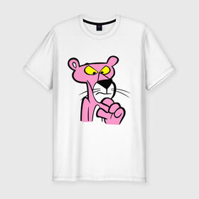 Мужская футболка премиум с принтом Розовая пантера (3) в Белгороде, 92% хлопок, 8% лайкра | приталенный силуэт, круглый вырез ворота, длина до линии бедра, короткий рукав | pink panther | розовая пантера