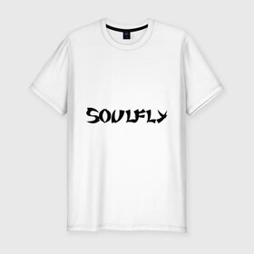 Мужская футболка премиум с принтом Soulfly в Белгороде, 92% хлопок, 8% лайкра | приталенный силуэт, круглый вырез ворота, длина до линии бедра, короткий рукав | Тематика изображения на принте: soulfly | панк | рок | соулфлай