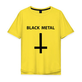 Мужская футболка хлопок Oversize с принтом Black metal в Белгороде, 100% хлопок | свободный крой, круглый ворот, “спинка” длиннее передней части | heavy metal | metal | muse | rock | trash metal | альтернатива | квартет | лица | метал | рок | рок группа | рок группы | трэш метал | хеви метал