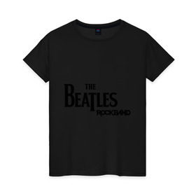 Женская футболка хлопок с принтом The Beatles (2) в Белгороде, 100% хлопок | прямой крой, круглый вырез горловины, длина до линии бедер, слегка спущенное плечо | 60s | 60е | beatles | битлз | битлс | битлы | леннон | ленон | макартни | ретро