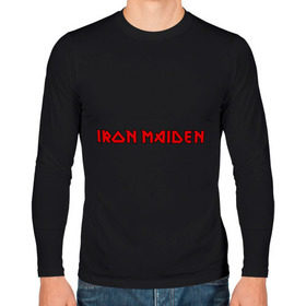 Мужской лонгслив хлопок с принтом Iron Maiden в Белгороде, 100% хлопок |  | iron maiden | айрон майден | панк | рок | символика iron maiden