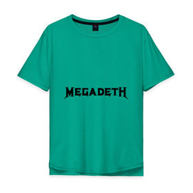 Мужская футболка хлопок Oversize с принтом Megadeth в Белгороде, 100% хлопок | свободный крой, круглый ворот, “спинка” длиннее передней части | heavy metal | metal | rock | trash metal | альтернатива | квартет | лица | метал | рок | рок группа | рок группы | трэш метал | хеви метал