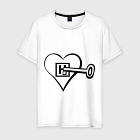 Мужская футболка хлопок с принтом Ключ от Хауса в Белгороде, 100% хлопок | прямой крой, круглый вырез горловины, длина до линии бедер, слегка спущенное плечо. | 