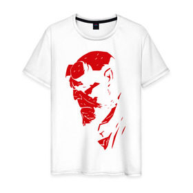 Мужская футболка хлопок с принтом Хеллбой в Белгороде, 100% хлопок | прямой крой, круглый вырез горловины, длина до линии бедер, слегка спущенное плечо. | hellboy | хелбой | хеллбой