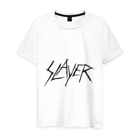 Мужская футболка хлопок с принтом Slayer (2) в Белгороде, 100% хлопок | прямой крой, круглый вырез горловины, длина до линии бедер, слегка спущенное плечо. | alternative rock | pank | punk | rock | альтернативный рок | метал | панк | рок | тяжелая музыка | хард рок | хеви метал