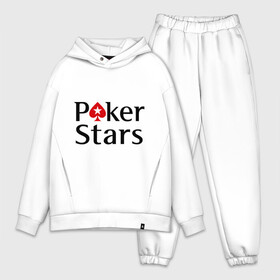 Мужской костюм хлопок OVERSIZE с принтом Poker Stars в Белгороде,  |  | pokerstars