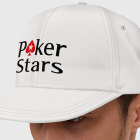 Кепка снепбек с прямым козырьком с принтом Poker Stars в Белгороде, хлопок 100% |  | pokerstars