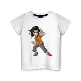 Детская футболка хлопок с принтом Джеки Чан (6) в Белгороде, 100% хлопок | круглый вырез горловины, полуприлегающий силуэт, длина до линии бедер | Тематика изображения на принте: 
