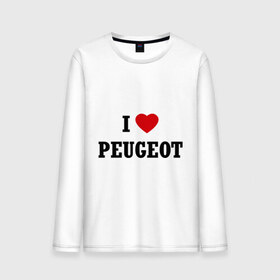 Мужской лонгслив хлопок с принтом I love Peugeot в Белгороде, 100% хлопок |  | Тематика изображения на принте: auto | i love peugeot | peugeot | авто | автомобильные | машины | пежо | тачки