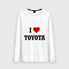 Мужской лонгслив хлопок с принтом I love Toyota в Белгороде, 100% хлопок |  | 