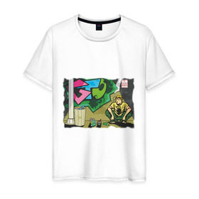Мужская футболка хлопок с принтом Great Teacher Onizuka в Белгороде, 100% хлопок | прямой крой, круглый вырез горловины, длина до линии бедер, слегка спущенное плечо. | anime | great teavher onizuka | аниме | анимэ | онизука