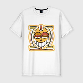 Мужская футболка премиум с принтом Egiptian Smile в Белгороде, 92% хлопок, 8% лайкра | приталенный силуэт, круглый вырез ворота, длина до линии бедра, короткий рукав | egiptian smile | ethno | древний египет | египетский смайл | смайлик | этнический стиль | этно